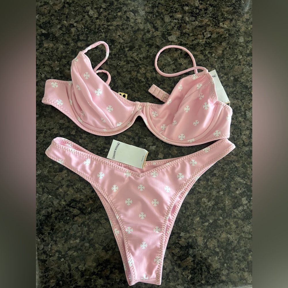 Chrome hearts pink bikini